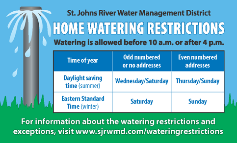 Summer home irrigation rule